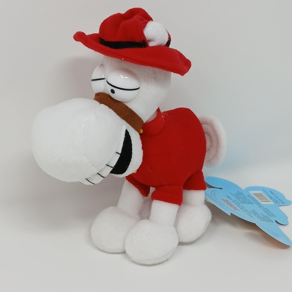 Rocky and Bullwinkle Friends Dudley Do Right Horse plush 9" CVS Stuffins Vintage